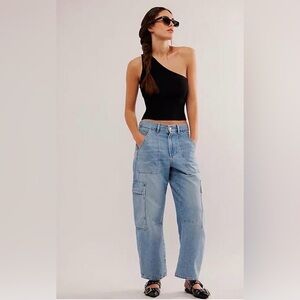 Citizens Of Humanity Light Blue Wide Leg Flare Jeans